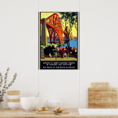 ヴィンテージ旅行ポスター – イングランドとスコットランド ポスター (キッチン)