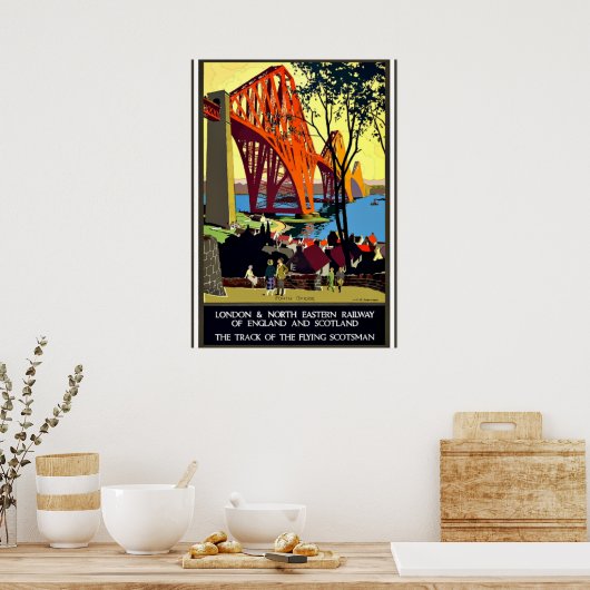 ヴィンテージ旅行ポスター – イングランドとスコットランド ポスター (キッチン)