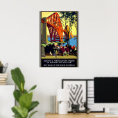 ヴィンテージ旅行ポスター – イングランドとスコットランド ポスター (ホームオフィス)