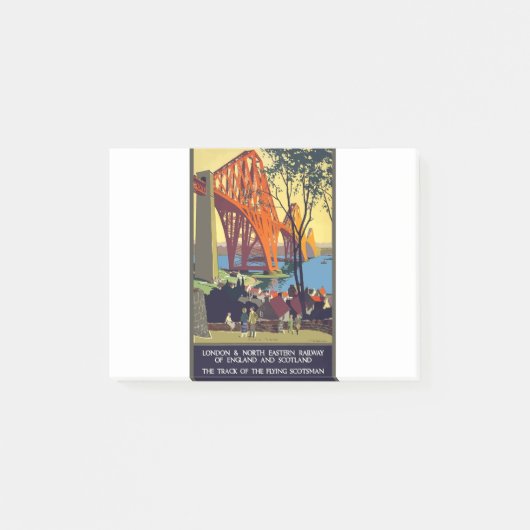 ヴィンテージ旅行ポスター-イングランドアンドスコットランド1 ポストイット (正面)