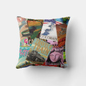 ヴィンテージ旅行ポスター クッション (裏面)