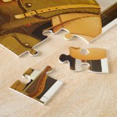 ヴィンテージ旅行ポスター ジグソーパズル (側面)