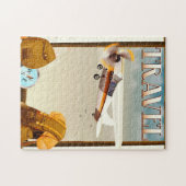 ヴィンテージ旅行ポスター ジグソーパズル (横)