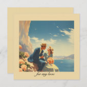 ヴィンテージ旅行ポスター、バレンタインのカスタマイズ (正面/裏面)