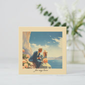 ヴィンテージ旅行ポスター、バレンタインのカスタマイズ (スタンド正面)