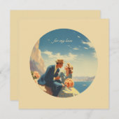 ヴィンテージ旅行ポスター、バレンタインのカスタマイズ (正面/裏面)