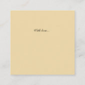 ヴィンテージ旅行ポスター、バレンタインのカスタマイズ エンクロージャーカード (裏面)