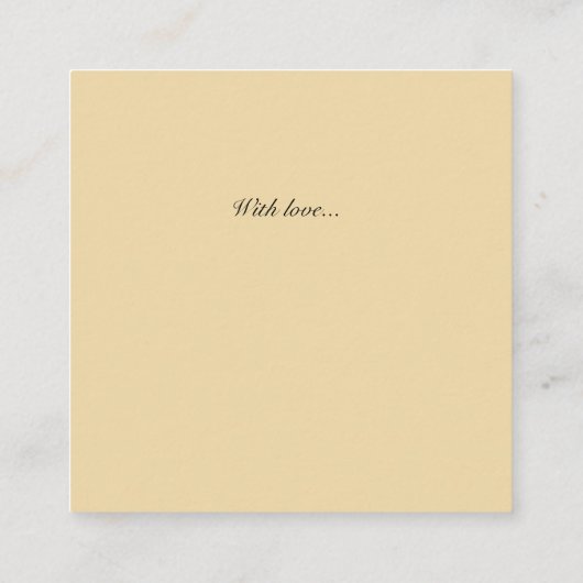 ヴィンテージ旅行ポスター、バレンタインのカスタマイズ エンクロージャーカード (裏面)