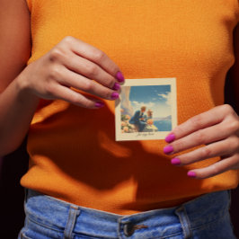 ヴィンテージ旅行ポスター、バレンタインのカスタマイズ エンクロージャーカード