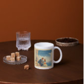 ヴィンテージ旅行ポスター、バレンタインのカスタマイズ コーヒーマグカップ