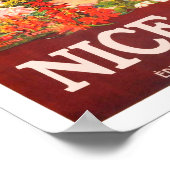 ヴィンテージ旅行ポスター – フランスニースコートダジュール ポスター (角)