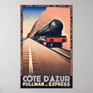 ヴィンテージ旅行ポスター – フランスニースコートダジュール ポスター
