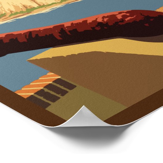 ヴィンテージ旅行ポスター – プエルトリコ ポスター (角)