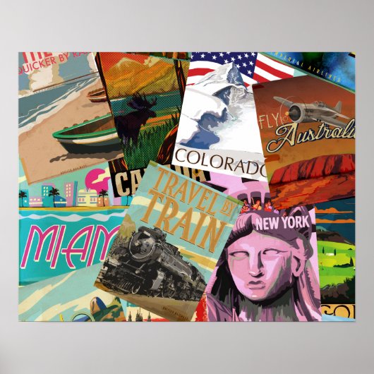 ヴィンテージ旅行ポスター ポスター (正面)