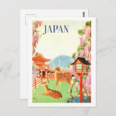 ヴィンテージ旅行ポスター ポストカード (正面/裏面)