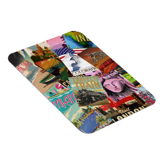 ヴィンテージ旅行ポスター マグネット (右側)