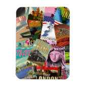 ヴィンテージ旅行ポスター マグネット (縦)