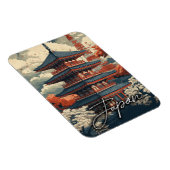 ヴィンテージ旅行ポスター：日本の魅力を探る マグネット (右側)