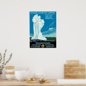 ヴィンテージ旅行ポスター – 統一された州イエローストーン ポスター (キッチン)