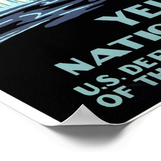 ヴィンテージ旅行ポスター – 統一された州イエローストーン ポスター (角)