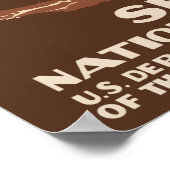 ヴィンテージ旅行ポスター – 統一された州 ポスター (角)