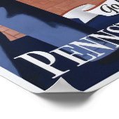 ヴィンテージ旅行ポスター – 統一された州 ポスター (角)