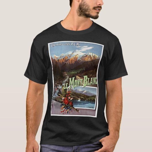 ヴィンテージ旅行ポスター Tシャツ (正面)