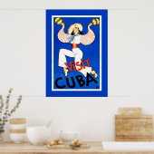 ヴィンテージ旅行ポスター「Visit Cuba」 ポスター (キッチン)