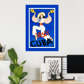 ヴィンテージ旅行ポスター「Visit Cuba」 ポスター (ホームオフィス)