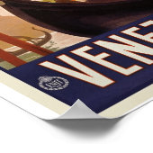 ヴィンテージ旅行ポスター – Visit Venezia ポスター (角)