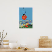 ヴィンテージ旅行ポスター – ZWEISIMMEN ポスター (キッチン)