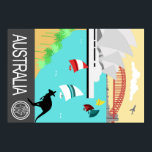ヴィンテージ旅行ポスターAustralia ポスター<br><div class="desc">ヴィンすごいクールテージ旅行ポスター</div>