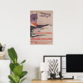 ヴィンテージ旅行ポスターKLM Lucht-Poster表現 ポスター (ホームオフィス)