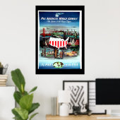 ヴィンテージ旅行ポスターUSA ポスター (ホームオフィス)