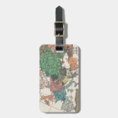 ヴィンテージ旅行マップ ラゲッジタグ (正面縦)