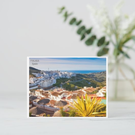 ヴィンテージ旅行マラガスペインアルカサバシティポストカー ポストカード (スタンド正面)