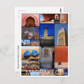 ヴィンテージ旅行モロッコマロックツーリズムMarrakech ポストカード (正面/裏面)