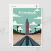 ヴィンテージ旅行モロッコマロックツーリズムMarrakech ポストカード (正面/裏面)