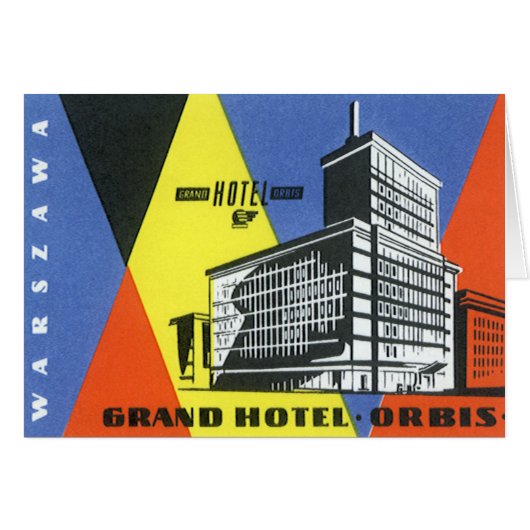 ヴィンテージ旅行ヨーロッパ、ワルシャワ(ワルシャワ)、ポーランド (正面横)