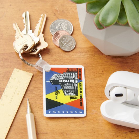 ヴィンテージ旅行ヨーロッパ、ワルシャワ(ワルシャワ)、ポーランド キーホルダー (デスク)