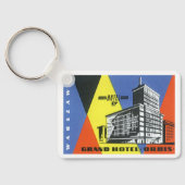 ヴィンテージ旅行ヨーロッパ、ワルシャワ(ワルシャワ)、ポーランド キーホルダー (裏面)