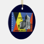 ヴィンテージ旅行ヨーロッパ、ワルシャワ(ワルシャワ)、ポーランド セラミックオーナメント (右)