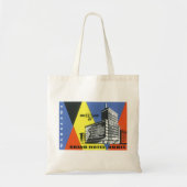 ヴィンテージ旅行ヨーロッパ、ワルシャワ（ワルシャワ）、ポーランド トートバッグ (正面)