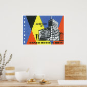 ヴィンテージ旅行ヨーロッパ、ワルシャワ（ワルシャワ）、ポーランド ポスター (キッチン)