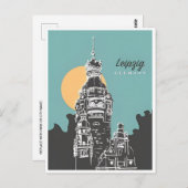 ヴィンテージ旅行ライプツィヒGermany古い過去Pos ポストカード (正面/裏面)