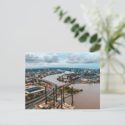 ヴィンテージ旅行ラゴスナイジェリアのレトロ ポストカード (スタンド正面)