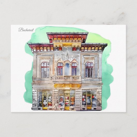 ヴィンテージ旅行ルーマニアconstanta bucharest ポストカード (正面)