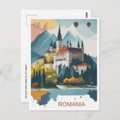 ヴィンテージ旅行ルーマニアconstanta Bucharest ポストカード (正面/裏面)