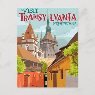 ヴィンテージ旅行ルーマニアconstanta Transylavania ポストカード