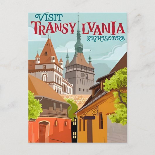 ヴィンテージ旅行ルーマニアconstanta Transylavania ポストカード (正面)